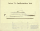 Hatteras 58 Cockpit Motor Yacht Specification Brochure