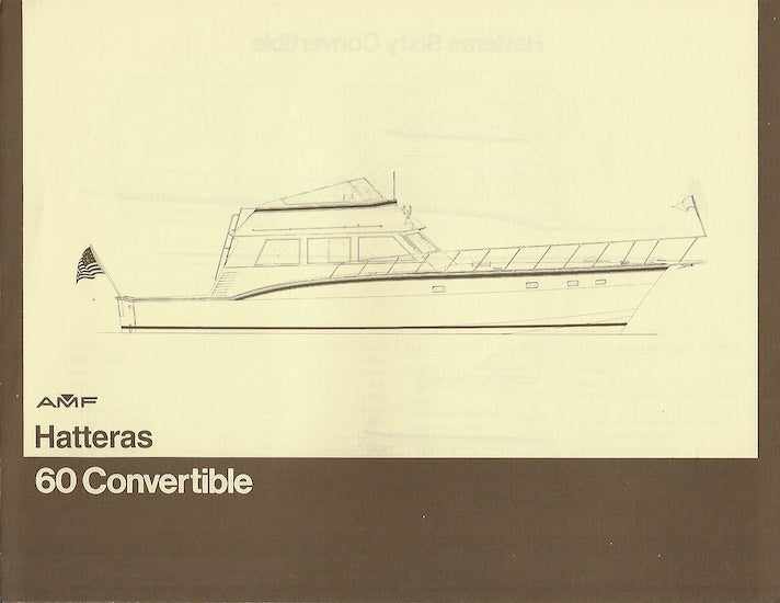 Hatteras 60 Convertible Specification Brochure