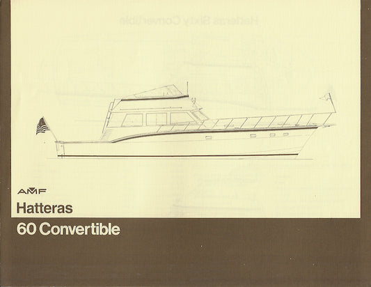 Hatteras 60 Convertible Specification Brochure