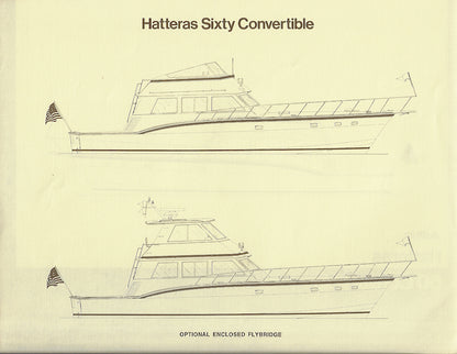 Hatteras 60 Convertible Specification Brochure