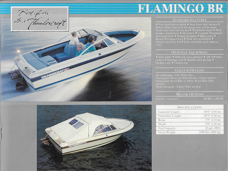 Thundercraft 1986 Brochure