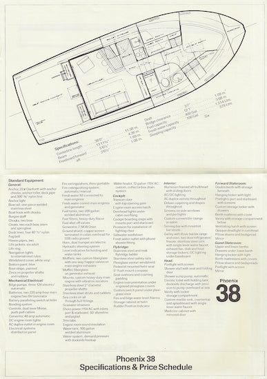 Phoenix 38 Specification Brochure