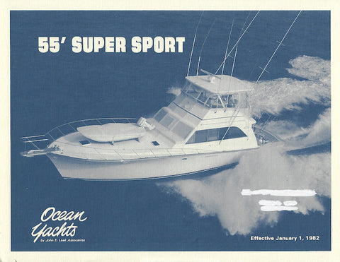 Ocean 55 Super Sport Specification Brochure