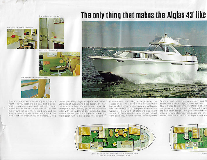 Pacemaker Alglas 43 Motor Yacht Brochure