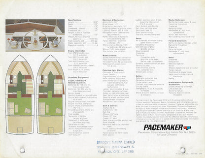 Pacemaker 36 Sport Fisherman Brochure
