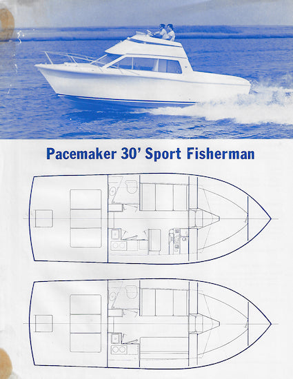 Pacemaker 30 Sport Fisherman Specification Brochure