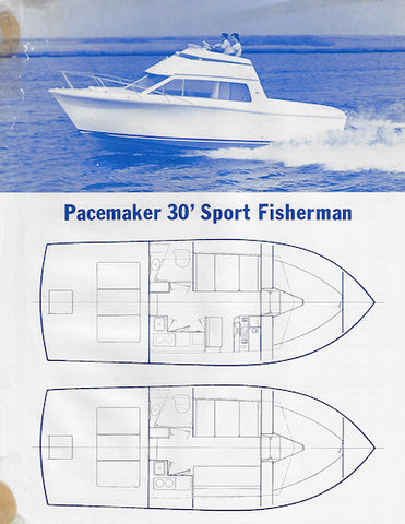 Pacemaker 30 Sport Fisherman Specification Brochure