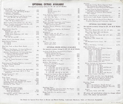 Pacemaker 1966 Price List Brochure