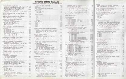 Pacemaker 1966 Price List Brochure