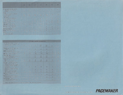 Pacemaker 1970 Alglas Accessory Price List Brochure