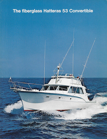Hatteras 53 Convertible Brochure