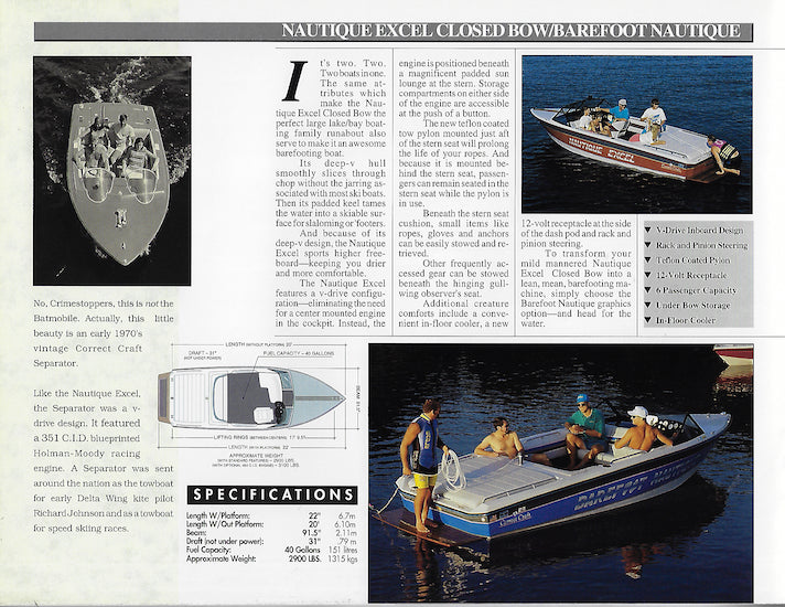 Correct Craft 1993 Nautiques Brochure