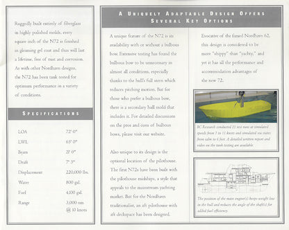 Nordhavn 72 Launch Brochure