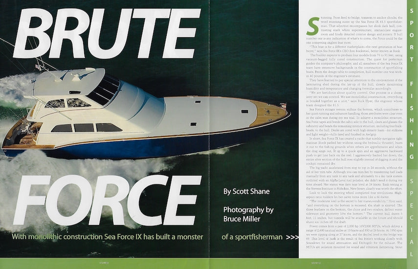 Sea Force IX 81.5 Yachting Magazine Reprint Brochure