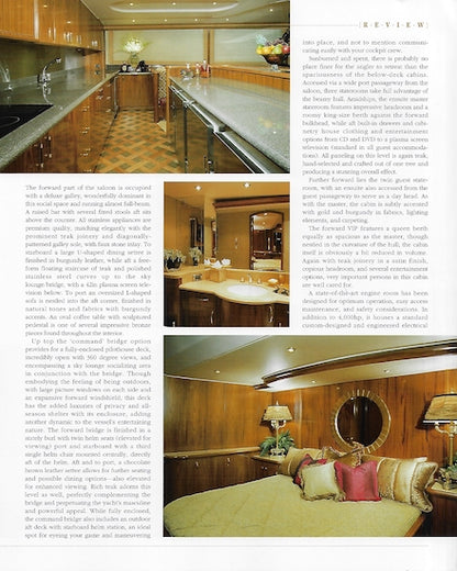 Sea Force IX 81.5 Boat International Magazine Reprint Brochure