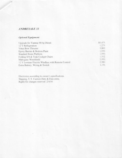 Latitude 46 Andreyale 33 Brochure