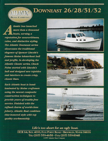 Atlantic Downeast 26, 28, 31 & 32 Brochure