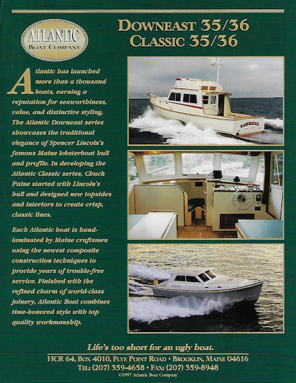 Atlantic Downeast / Classic 35 & 36 Brochure