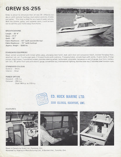 Grew Slickcraft SS-255 Brochure
