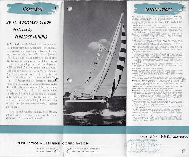 International Marine Samurai Brochure