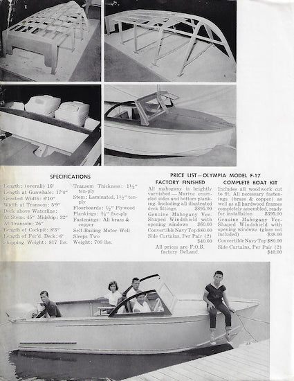Olympia Yachts F-17 Brochure