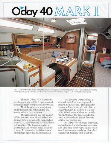 O’Day 40 Mark II Brochure