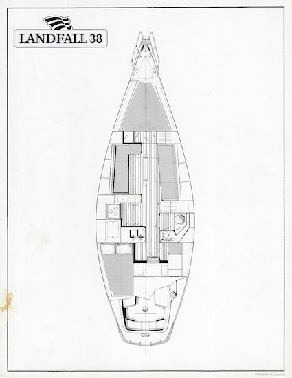 C&C Landfall 38 Interior Plan