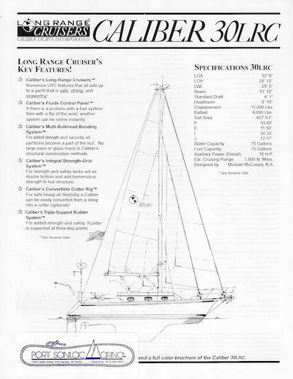 Caliber 30LRC Specification Brochure