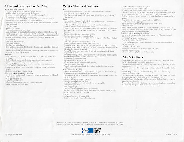 Cal 9.2 Brochure