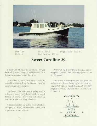 Campbell Point Sweet Caroline 29 Brochure