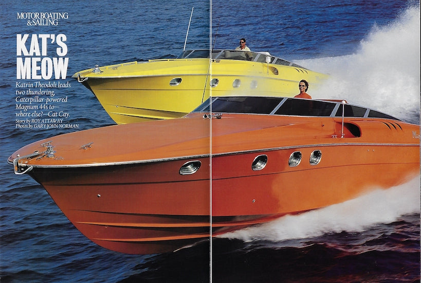 Magnum 44 Motorboating & Sailing Magazine Reprint Brochure