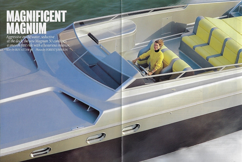 Magnum 50 Motorboating & Sailing Magazine Reprint Brochure