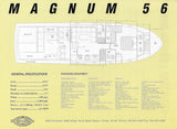 Magnum 56 Motorboating & Sailing Magazine Reprint Brochure