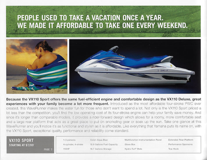 Yamaha 2006 Waverunner Brochure