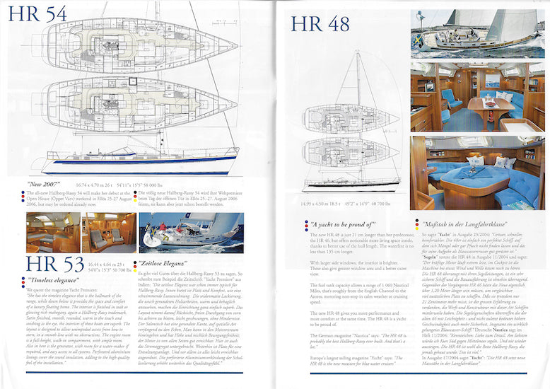 Hallberg-Rassy 2006 Brochure