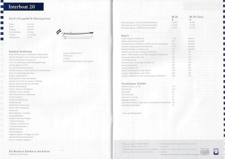 Interboat 2006 Price List