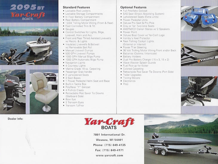 Yar-Craft 2095BT Brochure