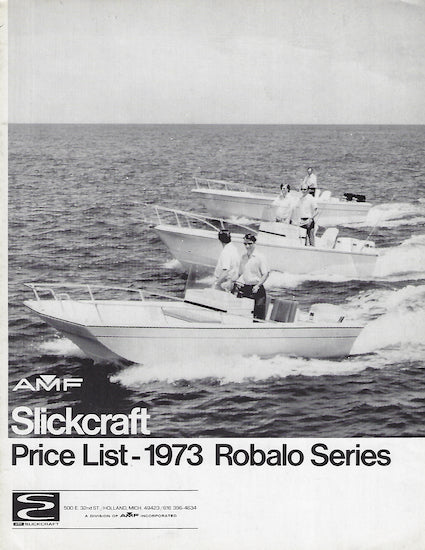 Robalo 1973 Price List