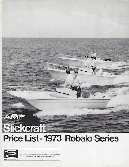 Robalo 1973 Price List