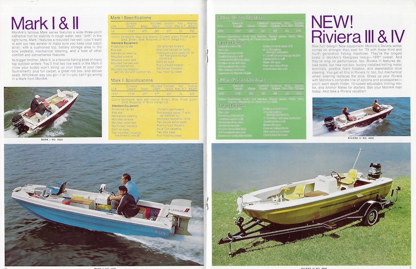Monark 1973 Fiberglass Brochure