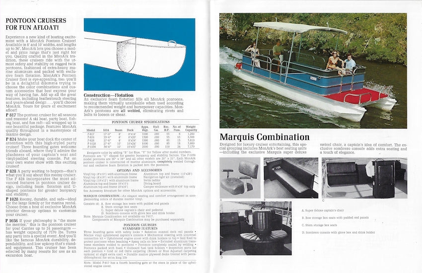 Monark 1973 Pontoon Brochure