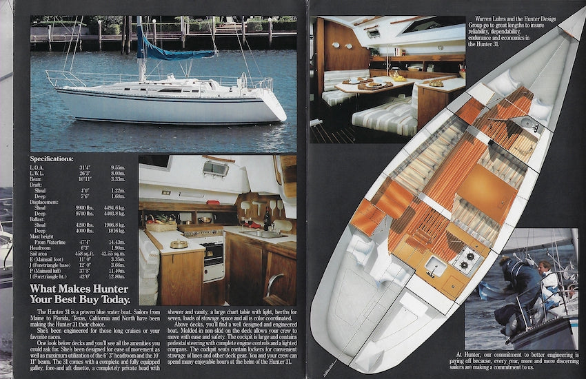 Hunter 31 Brochure – SailInfo I boatbrochure.com