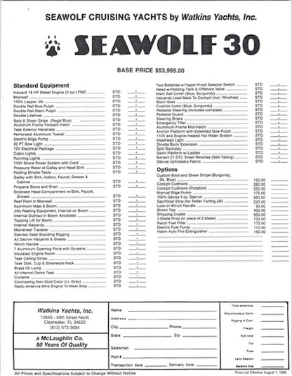 Watkins Seawolf 30 Digital Brochure