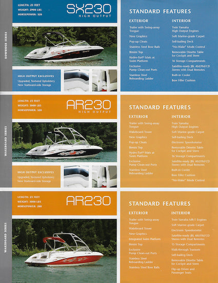 Yamaha 2006 Sport Boats Flyer
