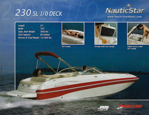 Nautic Star 236SL I/O Deck Boat Brochure