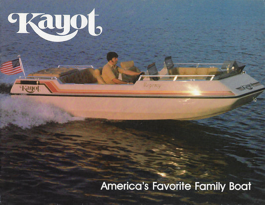 Kayot 1980s Deck Boat Brochure