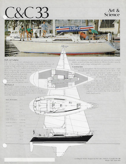 C&C 33 Brochure