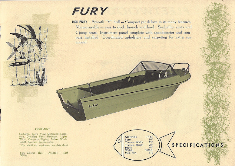Glastex Sea Star 1960s Brochure