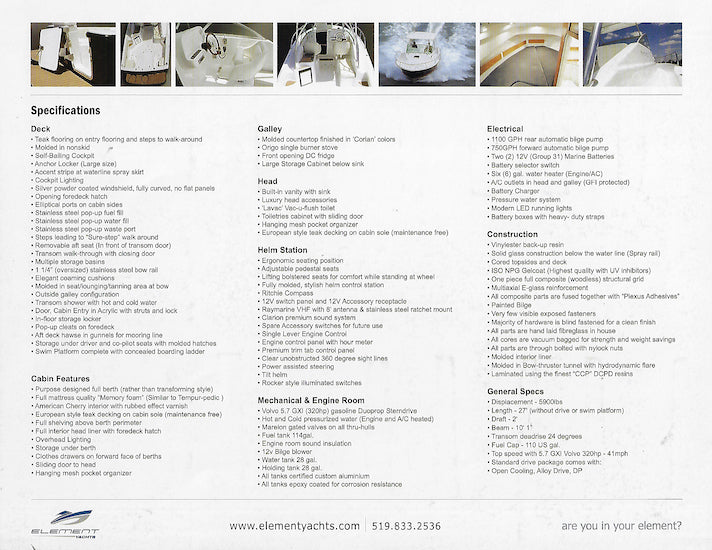 Element 270 Brochure