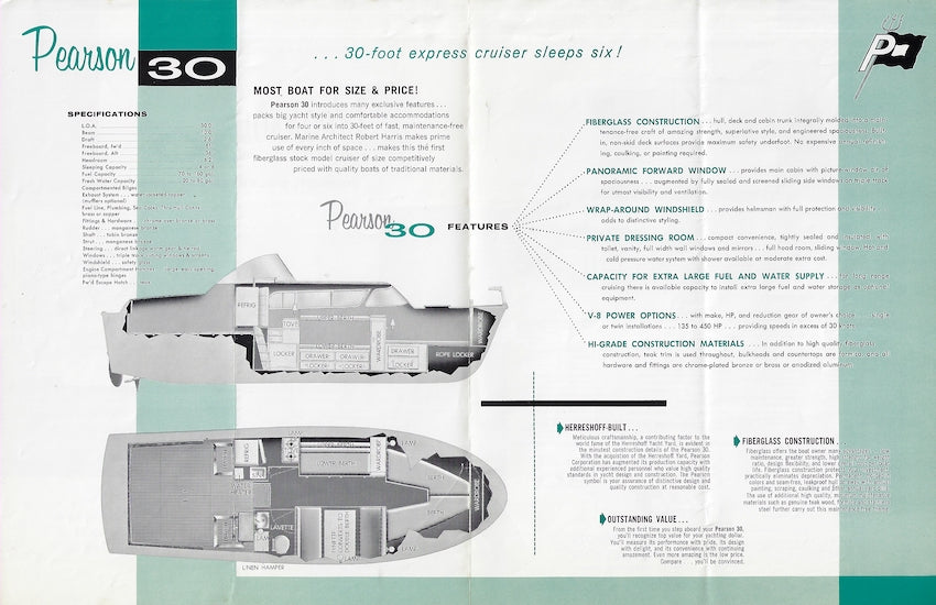 Pearson 30 Express Cruiser Brochure
